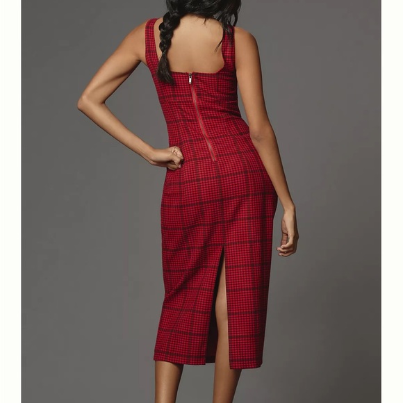 Anthropologie Twill Slim Midi - Picture 2 of 8